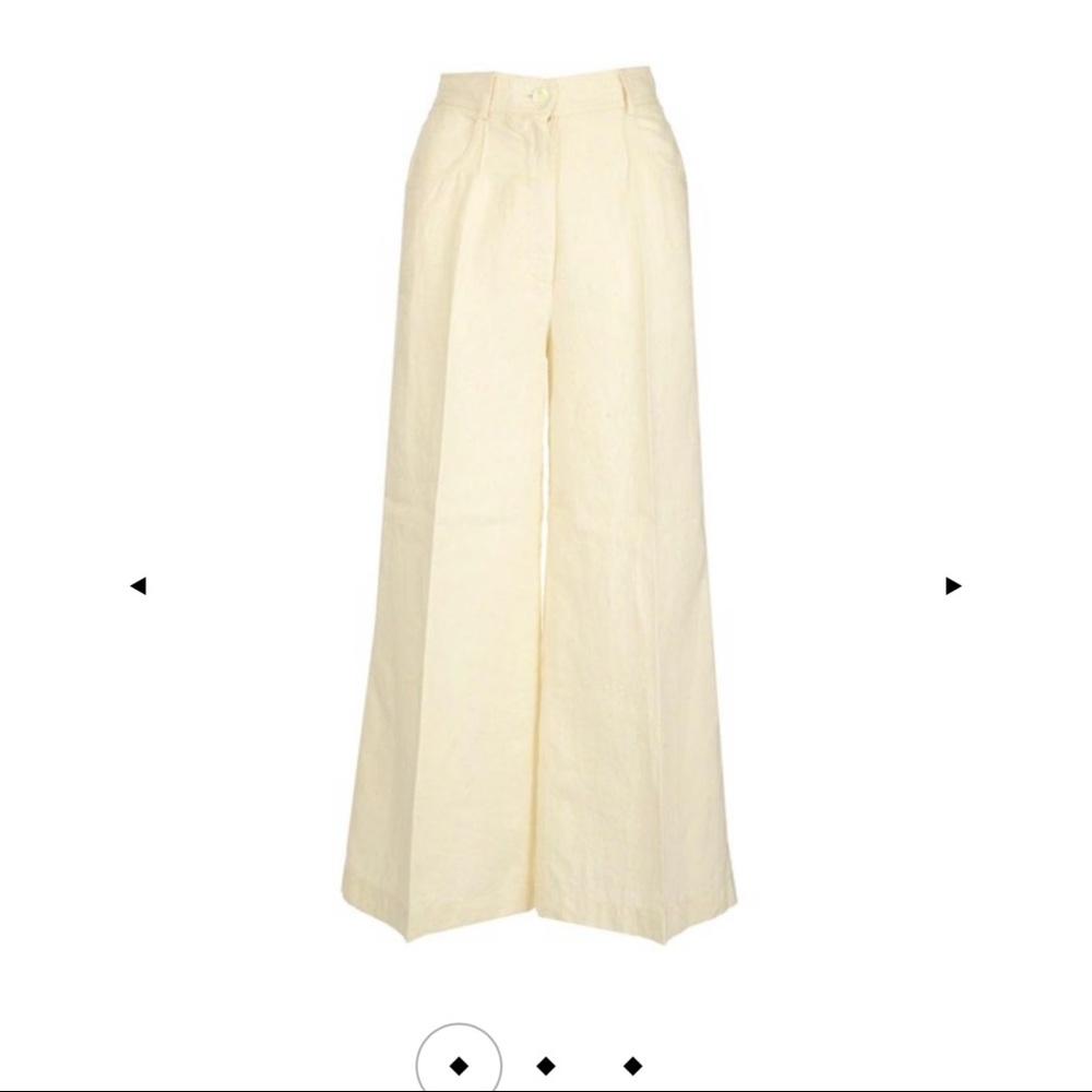 forte_forte wide leg linen trouser nwt